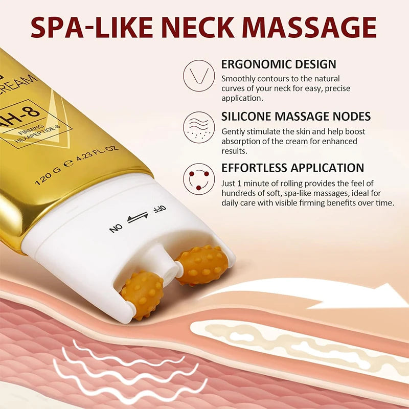 Firming Neck Cream For Wrinkles Skin Body Care Hexapeptide Lightens Neck Fine Lines Anti-aging Tightens Neck Whitening Lotions
